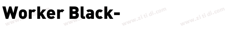 Worker Black字体转换